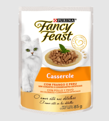PURINA FANCY FEAST CASSEROLE POLLO Y PAVO