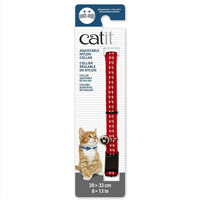 CATIT COLLAR ADJUST REFLECTANTE ROJO1