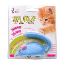 CAT LOVE RATON MECANICO AZUL