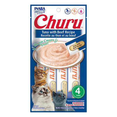 INABA IB CHURU TUNA WITH BEEF RECIPE. 56 GR