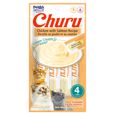 INABA IB CHURU CHICKEN WITH SALMON RECIPE. 56 GR