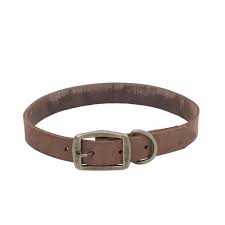 COASTAL CIRCLE-T COLLAR CUERO RUSTICO CHOCOLATE 60 CM