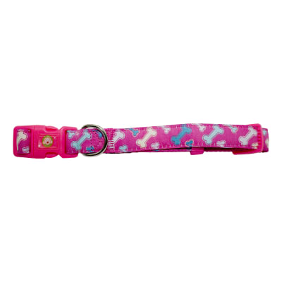 MASCAN COLLAR HUESOS FUCSIA