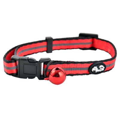 MASCAN COLLAR GATO REFLECTANTE STD  ROJO
