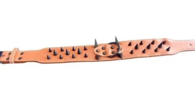 BUEN AMIGO COLLAR PUNTAS ECO CUERO
