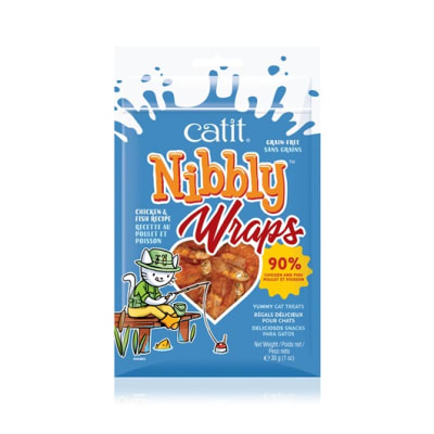 CATIT NYBBLY WRAPS POLLO Y PESCADO