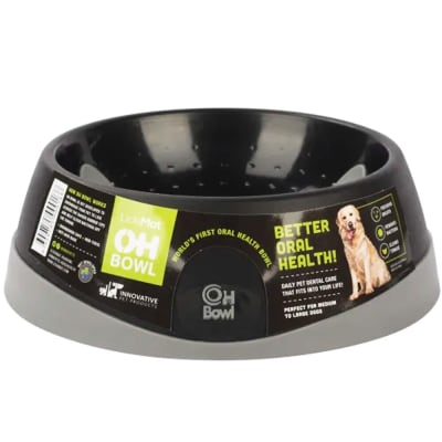 LICKIMAT OH BOWL BLACK FOR DOG1