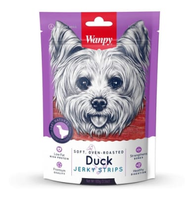 WANPY SOFT DUCK JERKY STRIPS 100 GR1