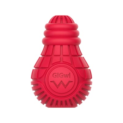 GIGWI BULB TREAT DISPENSER M RED