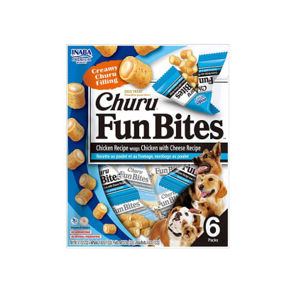 CHURU FUN BITES DOG CHICKEN AND CHEESE