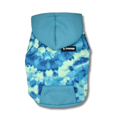 PETLOUNGE HOODIE TIE DYE CELESTE1