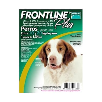 FRONTLINE PLUS ESTRUCHE 1.34ML 10-20KG