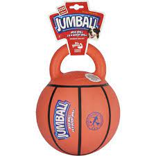 GIGWI JUMBALL PELOTA DE BASQUETBALL CON MANGO DE GOMA
