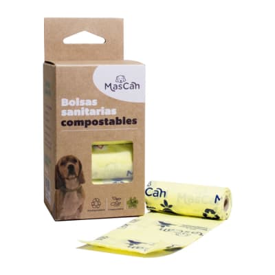 MASCAN BOLSAS SANITARIAS COMPOSTABLE AMARILLO