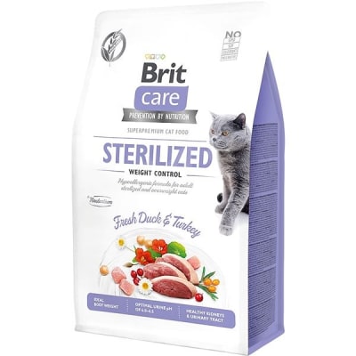 BRIT CARE CAT STERILIZED WEIGHT CONTROL DUCK & TURKEY