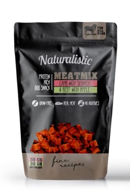NATURALISTIC MEATMIX LAMB W/ SPINACH & BEEF W/ APPLE 100 GR