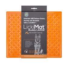 LICKIMAT BUDDY ORANGE FOR DOG1