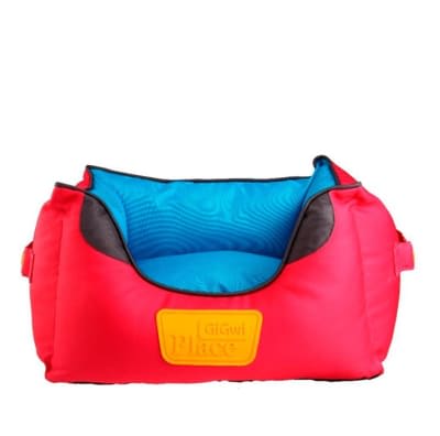 GIGWI PLACE CAMA AZUL/ROJO CUADRADA