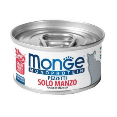 MONGE LATA GATO MONO PROTEIN FLAKES VACUNO1