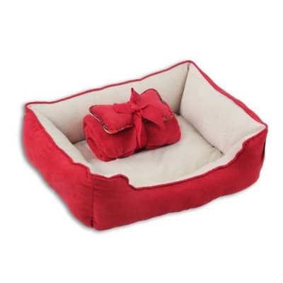 PAWISE CAMA MANTA COJIN ROJA1