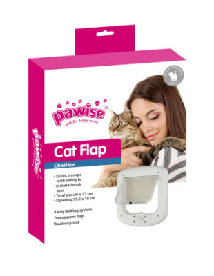 PAWISE PUERTA ABATIBLE GATOS 24X27 CM