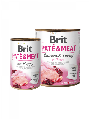 BRIT CARE PATE & MEAT PUPPY CHICKEN & TURKEY1