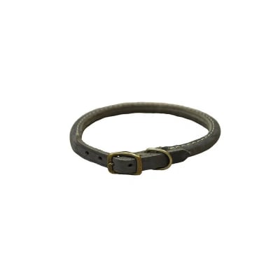COASTAL CIRCLE-T COLLAR CUERO GRIS1