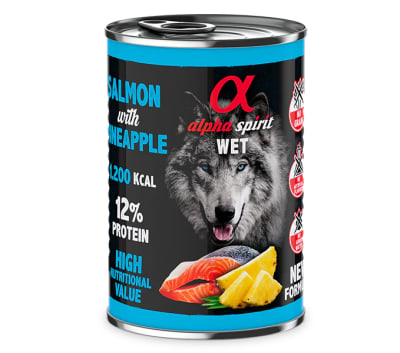 ALPHA SPIRIT LATA SALMON CON PIÑA 400 GR1