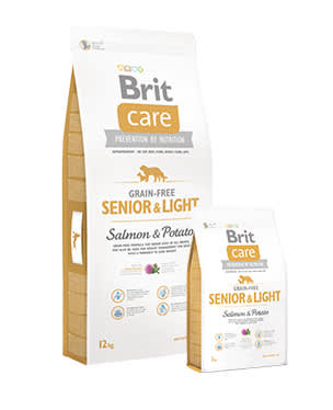 BRIT CARE SENIOR & LIGHT SALMON & POTATO