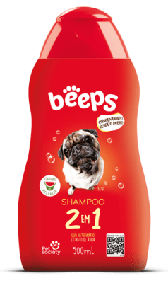 PET SOCIETY BEEPS 2 IN 1 SHAMPOO