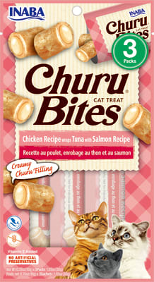 INABA IB CHURU BITES CHICKEN RECIPE WRAPS TUNA W SALMON. 30 GR