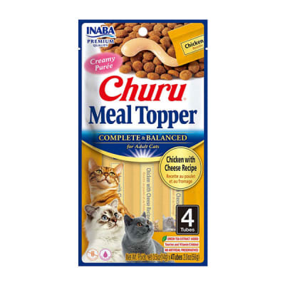 INABA CHURU MEAL TOPPER CHICKEN AND CHEESE RECIPE 56 G