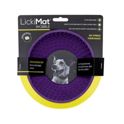 LICKIMAT WOBBLE PURPLE FOR DOG1