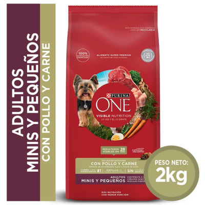 PURINA ONE ADULTO MINI PEQUEÑOS CARNE