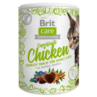 BRIT CARE CAT SNACK SUPERFRUITS POLLO1