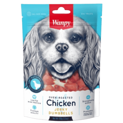 WANPY CHICKEN JERKY DUMBBELLS
