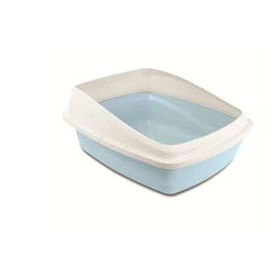 CATIT BAÑO CON BORDE CELESTE GRIS1