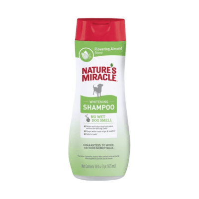 NATURES MIRACLE NM WHITENING ODOR CONTROL SHAMPOO FLOWERING ALMOND SCENT