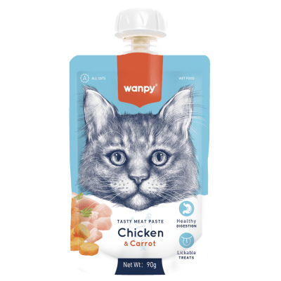 WANPY TASTY MEAT PASTE CAT CHICKEN Y CARROT