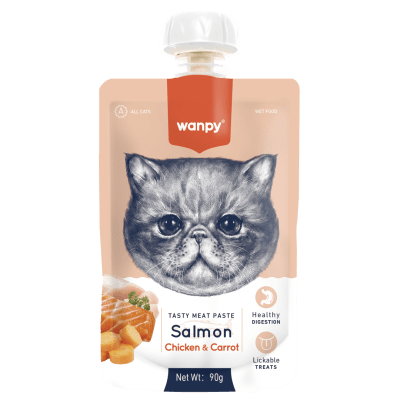 WANPY TASTY MEAT PASTE CAT SALMON CHICKEN Y CARROT