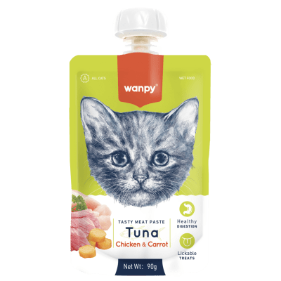 WANPY TASTY MEAT PASTE CAT TUNA CHICKEN Y CARROT