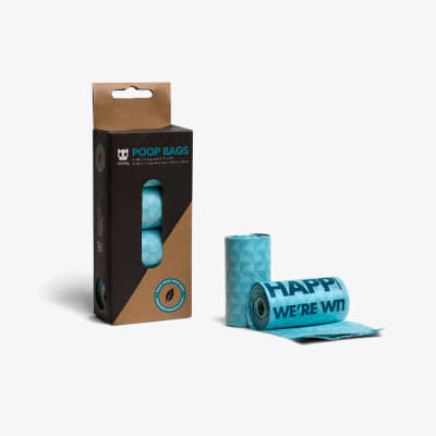 ZEE DOG POOP BAGS REFILL BOX BIODEGRADABLE (W/4 ROLLS)
