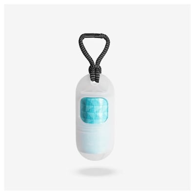 ZEE DOG POOP BAG DISPENSER TRANSPARENT +1 ROLL