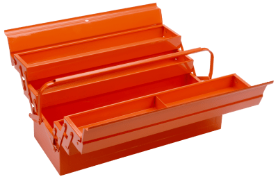CAJA METALICA 5 CAJONES 21 LT. NARANJA (3149-OR) - BAHCO