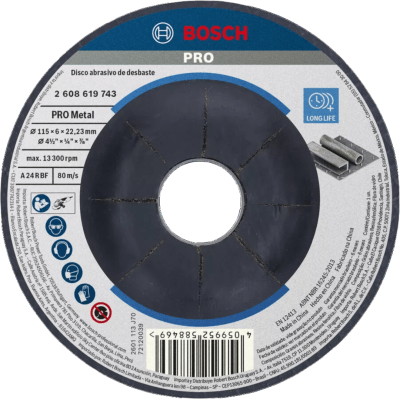 DISCO DESBASTE METAL - BOSCH