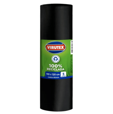 BOLSA BASURA CARGA PESADA 110 X 120 CM (UNIDAD) - VIRUTEX