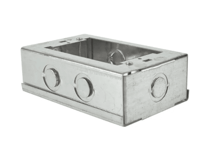 CAJA CHUQUI METALICA PREGALVANIZADA 5/8
