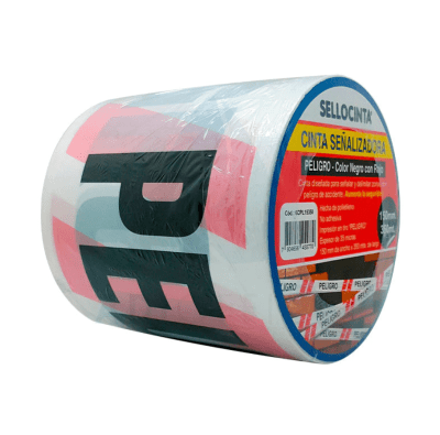 CINTA SEÑALIZADORA DE PELIGRO 150 MM X 350 MT - SELLOCINTA