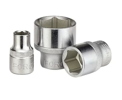 DADO HEX. CROMADO 3/8