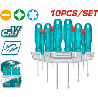 JUEGO DESTORNILLADOR 10 PZS (THTDC251001) - TOTAL
